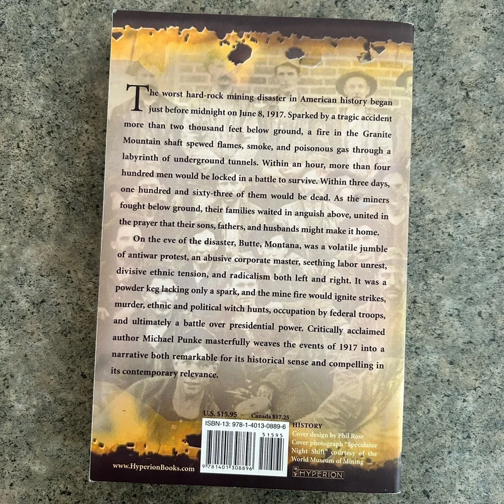 📕 Fire and Brimstone: North Butte Mining Disaster of 1917 [Punke] Western Decor